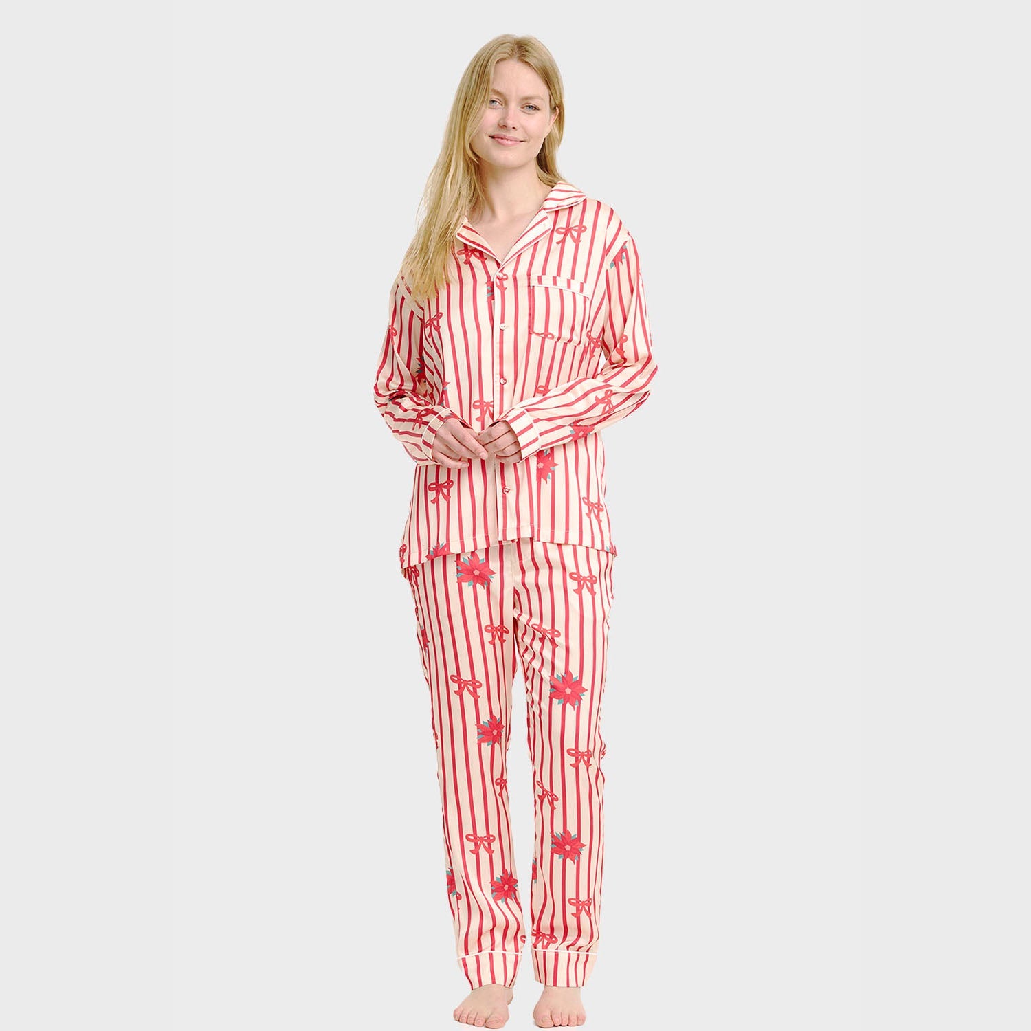 Satin-Pyjama - Damen